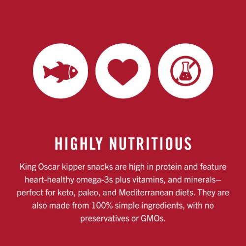 King Oscar Wild Caught Kipper Snacks Perspective: right