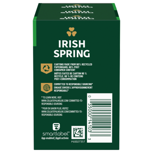 Irish Spring Original Deodorant Bar Soap Perspective: right