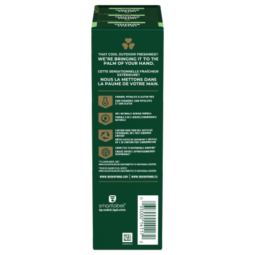 Irish Spring Aloe Deodorant Bar Soap Perspective: right
