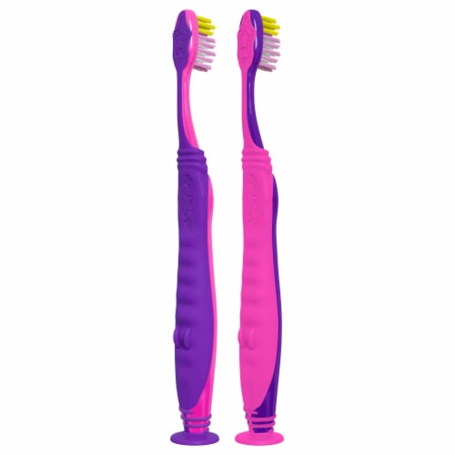 Colgate® Kids Trolls Extra Soft Manual Toothbrush with Suction Cup Value Pack Perspective: right