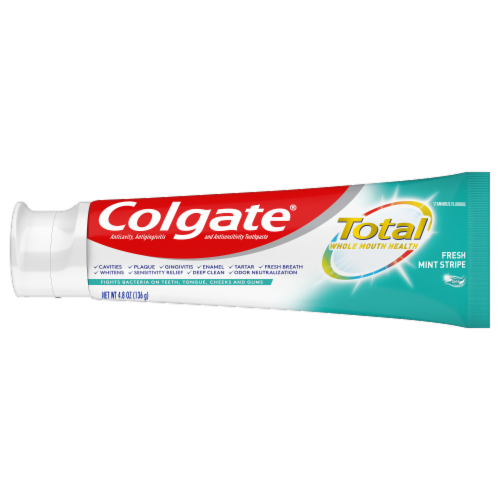 Colgate® Total Fresh Mint Stripe Toothpaste Value Pack Perspective: right