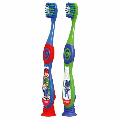 Colgate® Kids PJ Masks Extra Soft Manual Toothbrush with Suction Cup Value Pack Perspective: right