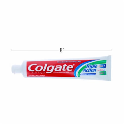 Colgate® Triple Action Original Mint Toothpaste Perspective: right
