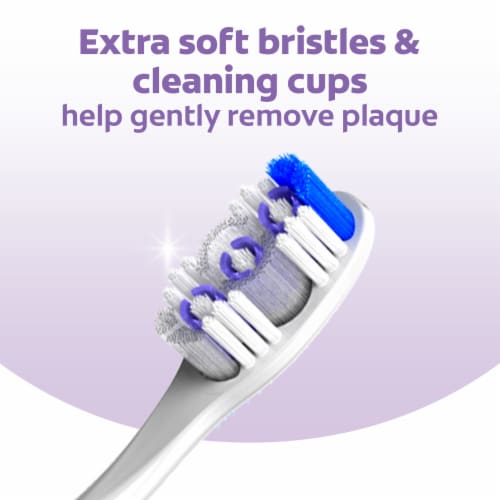 Colgate 360° Enamel Health Toothbrush Extra Soft for Sensitive Teeth Perspective: right