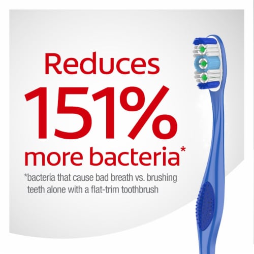 Colgate® 360® Whole Mouth Clean with Tongue and Cheek Cleaner Medium Toothbrush Value Pack Perspective: right