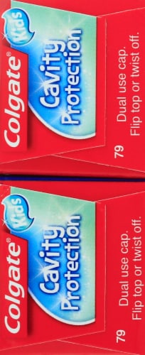 Colgate Value Pack Bubble Fruit Flavored Cavity Protection Fluoride Toothpaste for Kids 2 Count Perspective: right