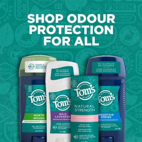Tom's of Maine Natural Antiperspirant Deodorant for Men North Woods Perspective: right