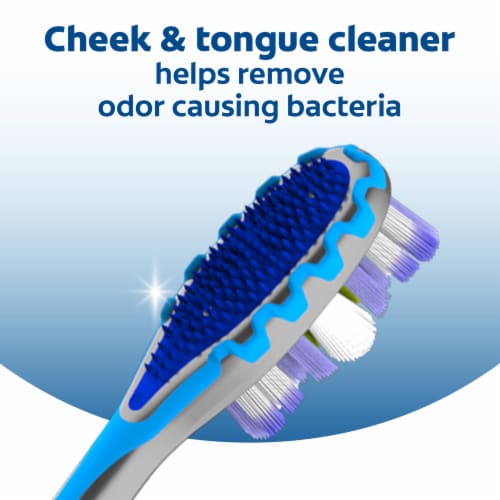 Colgate® 360® Advanced Floss-Tip Bristles Soft Toothbrush Value Pack Perspective: right