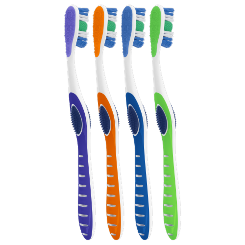 Colgate® 360® Whole Mouth Clean with Tongue and Cheek Cleaner Soft Toothbrush Value Pack Perspective: right