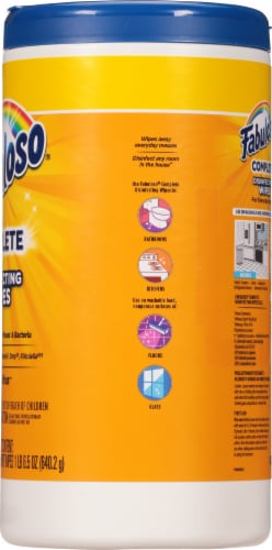 Fabuloso® Lemon Complete Disinfecting Wipes Perspective: right