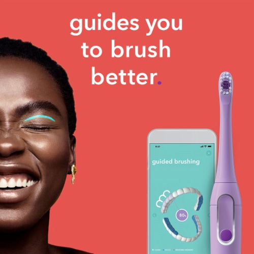 Colgate hum Smart Rechargeable Electric Toothbrush Kit - Purple Perspective: right