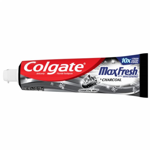 Colgate Max Fresh Charcoal Mint Toothpaste Perspective: right