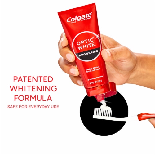 Colgate® Optic White Pro Series with 5% Hydrogen Peroxide Stain Prevention Whitening Toothpaste Perspective: right