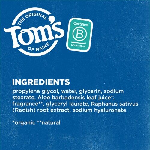 Tom's of Maine Complete Protection Aluminum-Free Natural Deodorant for Men Eucalyptus & Sandalwood Perspective: right