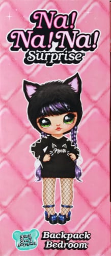 Na! Na! Na! Surprise 3-in-1 Black Kitty Backpack Bedroom Playset Perspective: right