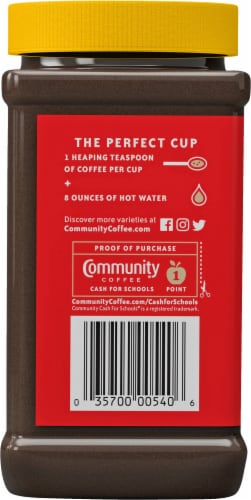 Community Coffee® Coffee & Chicory Medium-Dark Roast Instant Coffee Perspective: right