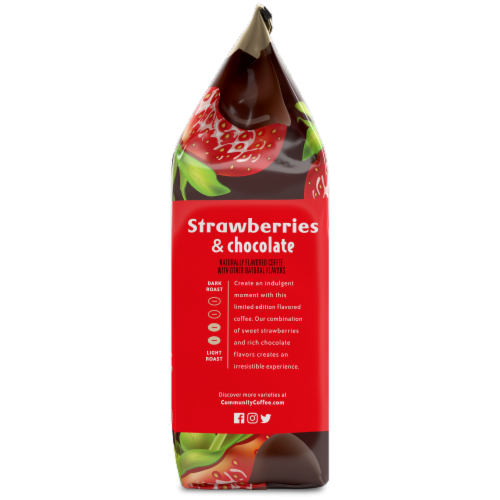 Community Coffee® Strawberries & Chocolate Ground Coffee Perspective: right