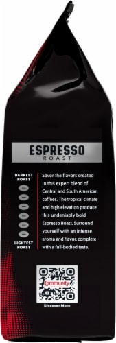 Community Coffee® Dark & Bold Espresso Roast Extra Dark Roast Whole Bean Coffee Perspective: right