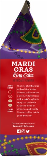 Community Coffee® Mardi Gras King Cake Ground Coffee Perspective: right