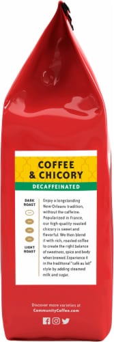 Community Coffee® Decaf Coffee & Chicory Dark Roast Ground Coffee Perspective: right