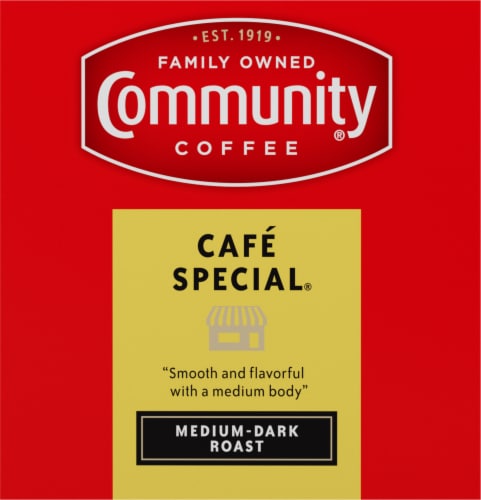 Community Coffee® Cafe Special® Medium-Dark Roast K-Cup® Coffee Pods Perspective: right