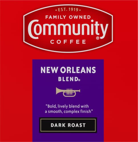 Community Coffee® New Orleans Blend Dark Roast K-Cup Coffee Pods Perspective: right