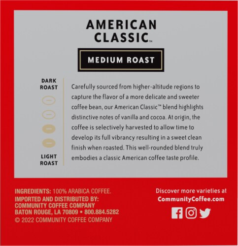 Community Coffee® American Classic™ Medium Roast K-Cup Coffee Pods Perspective: right