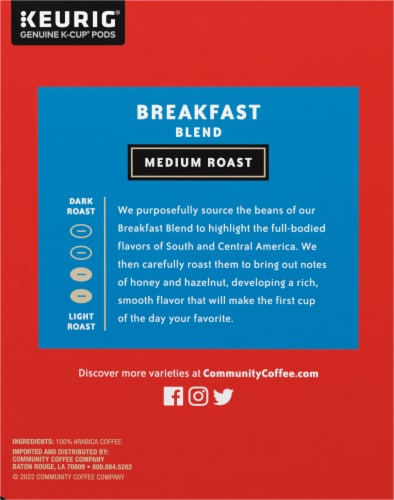 Community Coffee® Breakfast Blend Medium Roast K-Cup® Coffee Pods Perspective: right