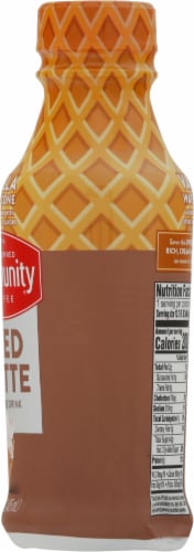 Community Coffee® Vanilla Waffle Cone Latte Iced Coffee Bottle Perspective: right