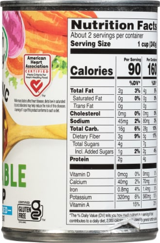 Health Valley® Organic Vegetable Soup Perspective: right