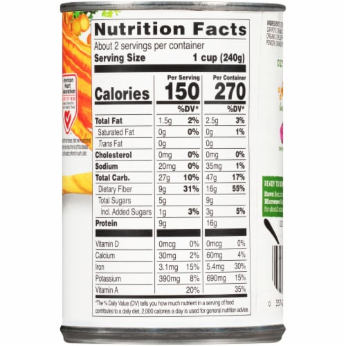 Health Valley® Organic Lentil Soup Perspective: right