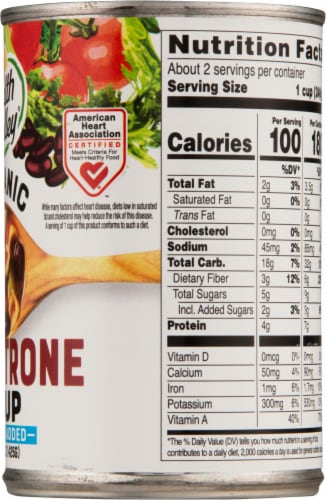Health Valley® Organic Minestrone Soup Perspective: right