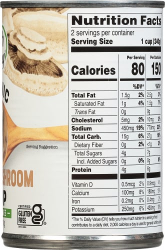 Health Valley Organic® Cream of Mushroom Soup Perspective: right