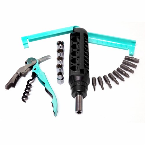 Her Hardware Corkscrew and Ratcheting Driver Set Perspective: right