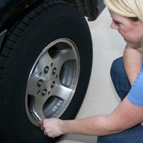 Allied Automotive 50 PSI Tire Gauge Perspective: right