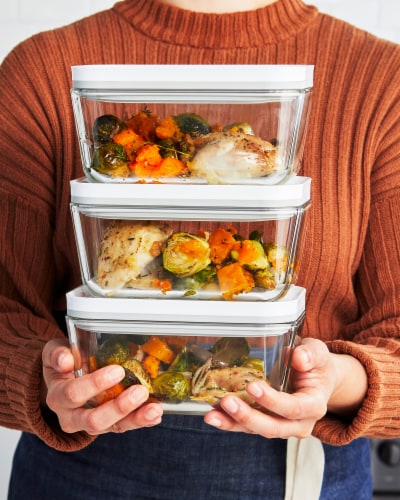 ZWILLING Fresh & Save Glass Airtight Food Storage Container, Meal Prep Container - Medium Perspective: right