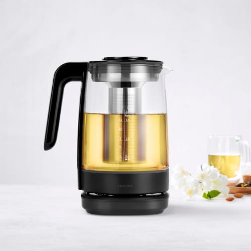 ZWILLING Enfinigy Glass Kettle, Tea Kettle, Black Perspective: right