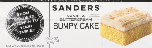 Sanders Vanilla Buttercream Bumpy Cake Perspective: right