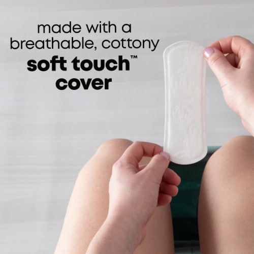 U by Kotex Clean & Secure Panty Liners Light Absorbency Regular Length Perspective: right