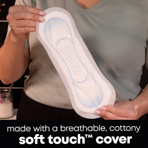 U by Kotex Security Unscented Maxi Feminine Pads Overnight Absorbency Pads Perspective: right