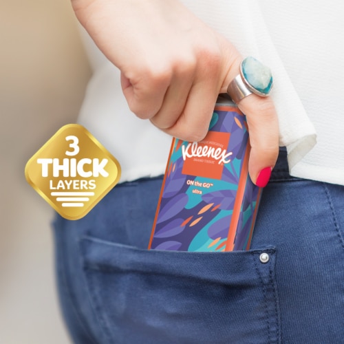 Kleenex On-the-Go Facial Tissues 3 Ply Perspective: right