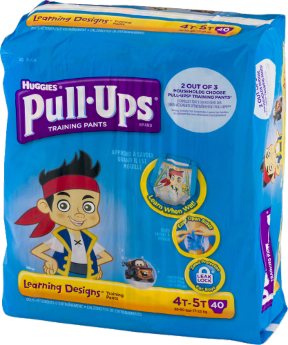 Pull-Ups Learning Designs Boys' Potty Training Pants, 4T-5T (38-50 lbs) Perspective: right