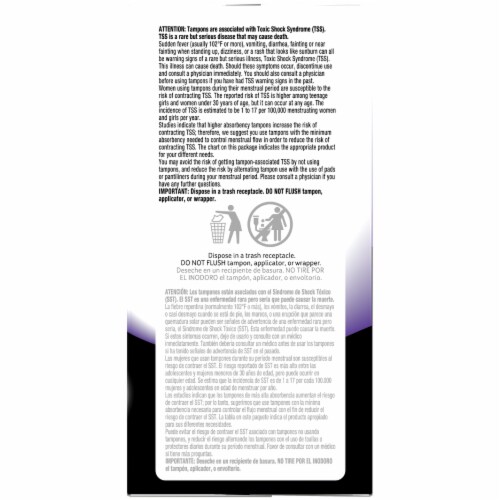 U by Kotex Security Super Unscented Tampons Perspective: right