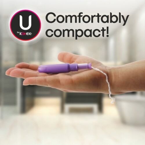 U by Kotex Click Compact Super Absorbency Unscented Tampons Perspective: right