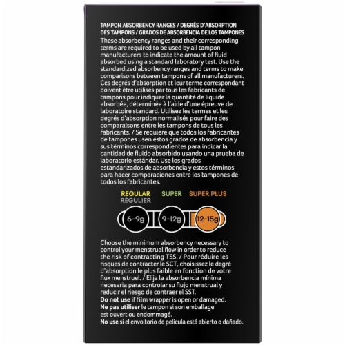 U by Kotex Click Compact Super Plus Absorbency Unscented Tampons Perspective: right