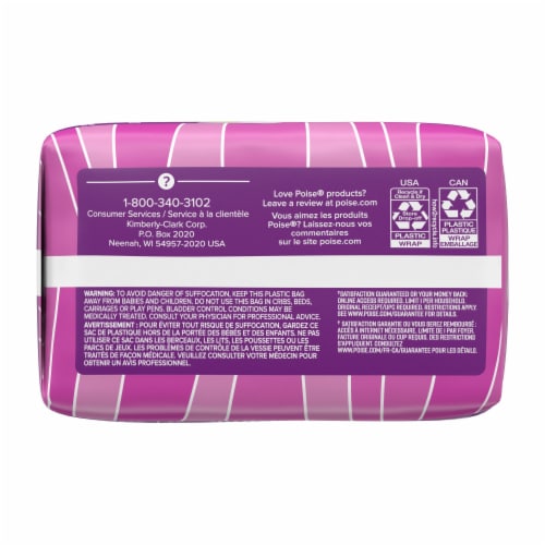 Poise® Very Light Long Length Incontinence Panty Liners Perspective: right