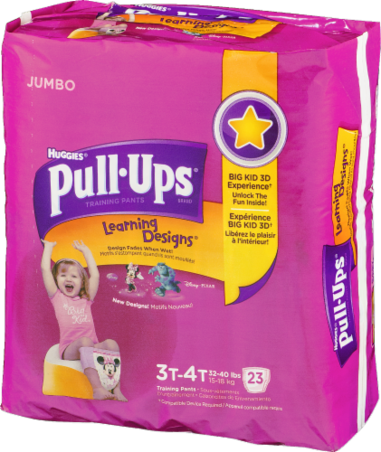 Pull-Ups Learning Designs Girls' Potty Training Pants Perspective: right