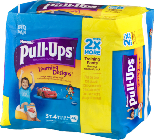 Pull-Ups Learning Designs Boys' Potty Training Pants, 3T-4T (32-40 lbs) Perspective: right
