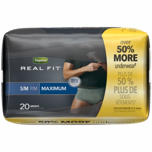  Depend Real Fit Incontinence Underwear for Men