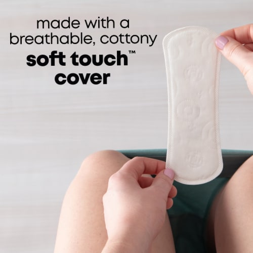 U by Kotex Clean & Secure Panty Liners Light Absorbency Extra Coverage Perspective: right